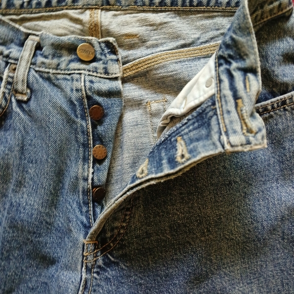 EDWIN vintage (late 80's) button fly jeans. Waist 29. Length 32. - Picture 3 of 9